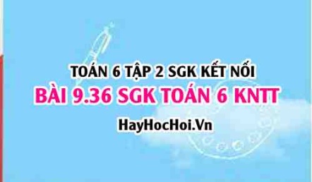 Bài 9.36 SGK Toán 6 tập 2 Kết nối tri thức